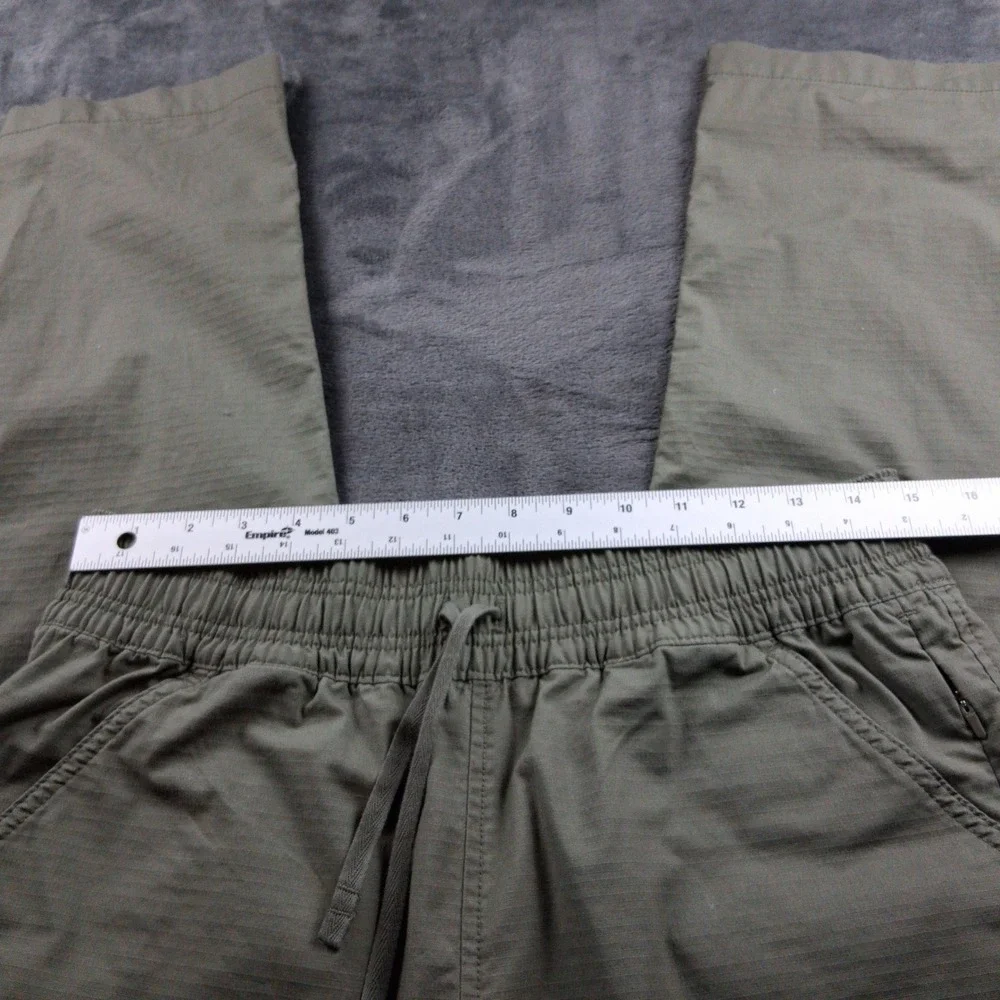 Prana Zion Ripstop Jogger Pants Medium Olive Green Drawstring Hiking‎ Outdoor